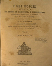 I Sei codici annotati di tutte le decisioni e disposizioni interpretative, modificative ed applicative sino all'anno corrente con rinvio alle principali raccolte di giurisprudenza.