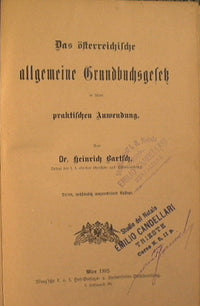 Das osterreichische allgemeine Grundbuchsgesek