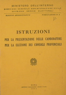 Instrucciones para la presentación de candidaturas para la elección de consejos provinciales