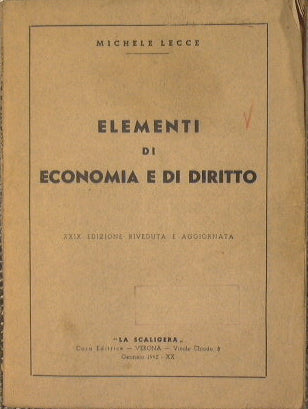 Elementi di economia e di dirittto