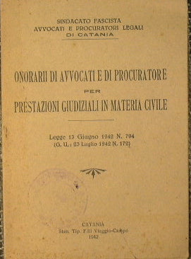 Lawyers' and prosecutor's fees for judicial services in civil matters