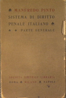 Sistema di diritto penale italiano