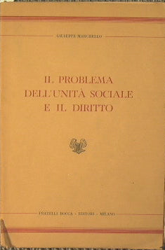 El problema de la unidad social y el derecho.