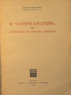 Il ''Canone Locatizio'' nel contratto di affitto agricolo