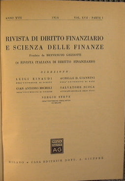 Revista de derecho financiero y ciencia financiera - Año XVI