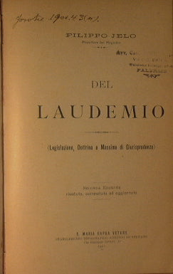 Del Laudemio (legislación, doctrinas y máximas de la jurisprudencia)