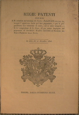 Patentes reales de 21 de diciembre de 1826