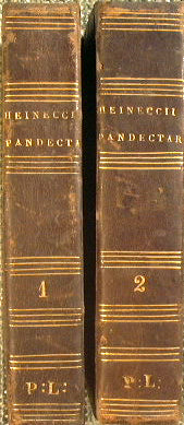 Elementa iuris civilis secundum ordinam Pandectarum commoda auditoribus methodo adornata (volumes I - II)