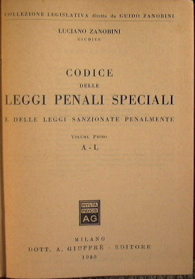 Codice delle leggi penali speciali