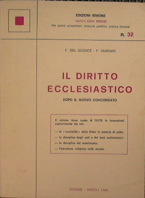 Derecho eclesiástico tras el nuevo concordato