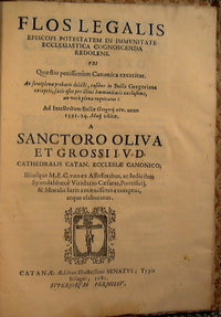 Theori praxis ad constitutiones pragmaticales illustriss. Et excell. Dom. Comitis castrensisi in hoc regno siciliae olim proregis unito a Flos legalis episcopi potestatem in immunitate ecclesiastica..