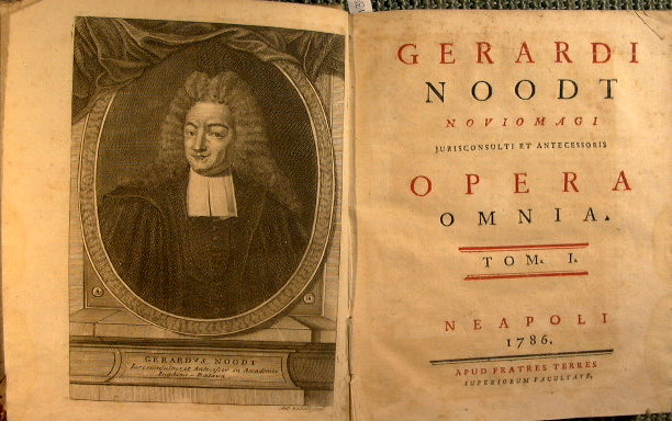 Gerardi Noodt novio magi jurisconsulti et antecessoris Opera Omnia (Tomi 1 - 4)