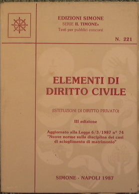 Elementi di diritto civile (istituzioni di diritto privato)