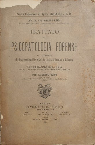 Trattato di psicopatologia forense