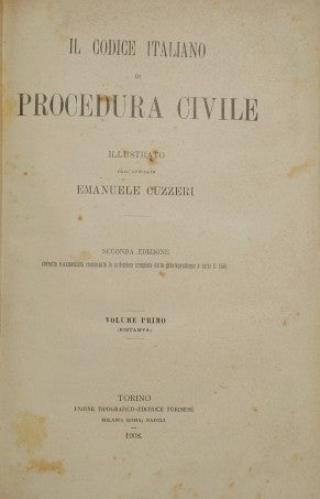 Il Codice italiano di Procedura Civile