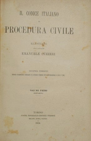 El Código de Procedimiento Civil italiano