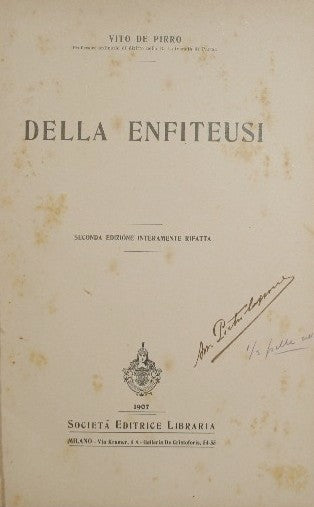 Della Enfiteusi