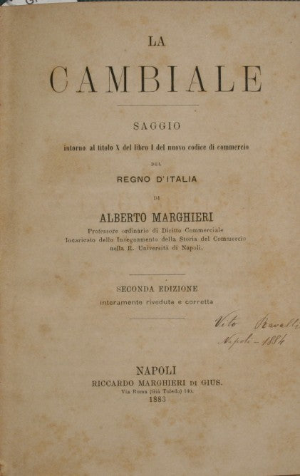 The bill of exchange