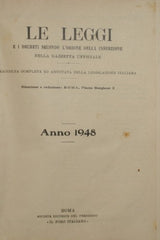 Le leggi e i decreti secondo l'ordine della inserzione nella gazzetta ufficiale. Anno 1948