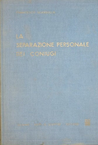 La separazione personale dei coniugi