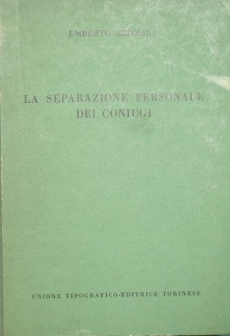 La separazione personale dei coniugi