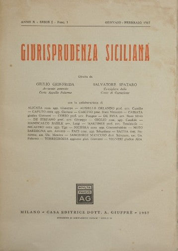 Giurisprudenza siciliana