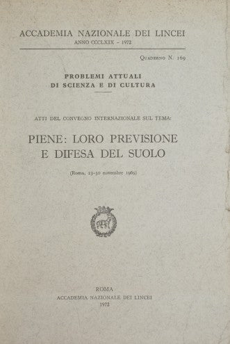 Piene: loro previsione e difesa del suolo