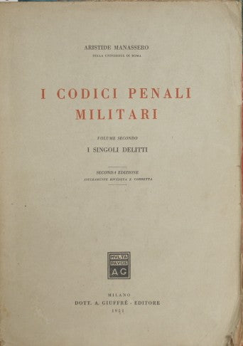 Military penal codes. Vol. II