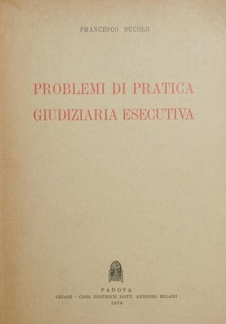 Problemi di pratica giudiziaria esecutiva