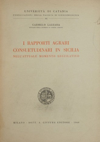 Relaciones agrícolas consuetudinarias en Sicilia