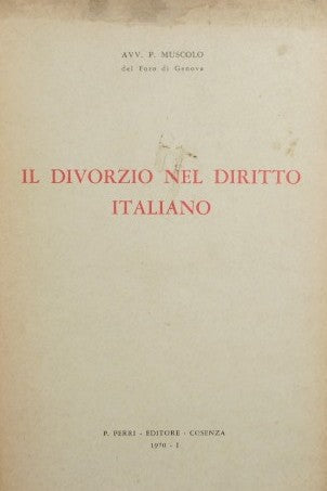 Il divorzio nel diritto italiano