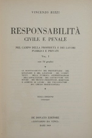 Civil and criminal liability in the field of property and public and private works