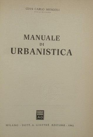 Manuale di urbanistica