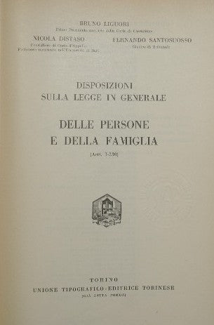 Comentario al Código Civil. Libro I, Vol. I - De las personas y la familia