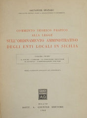Commento teorico pratico alla legge sull'ordinamento amministrativo degli enti locali in Sicilia