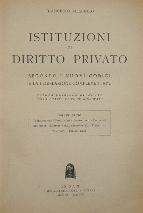 Private law institutions