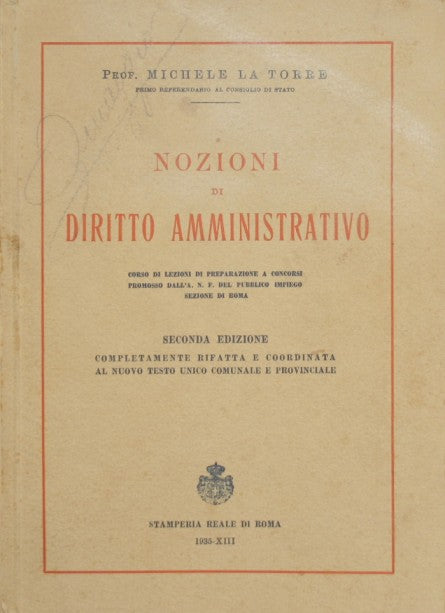 Nozioni di Diritto amministrativo