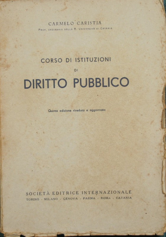 Course on public law institutions