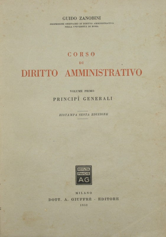 Curso de derecho administrativo. Vol. yo