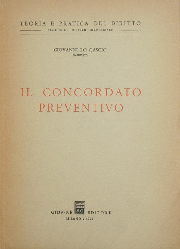 Il concordato preventivo