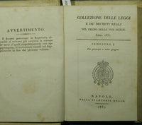 Collection of laws and royal decrees of the Kingdom of the Two Sicilies. Year 1837
