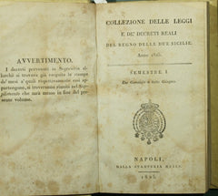 Collezione delle leggi e de' decreti reali del Regno delle Due Sicilie. Anno 1825