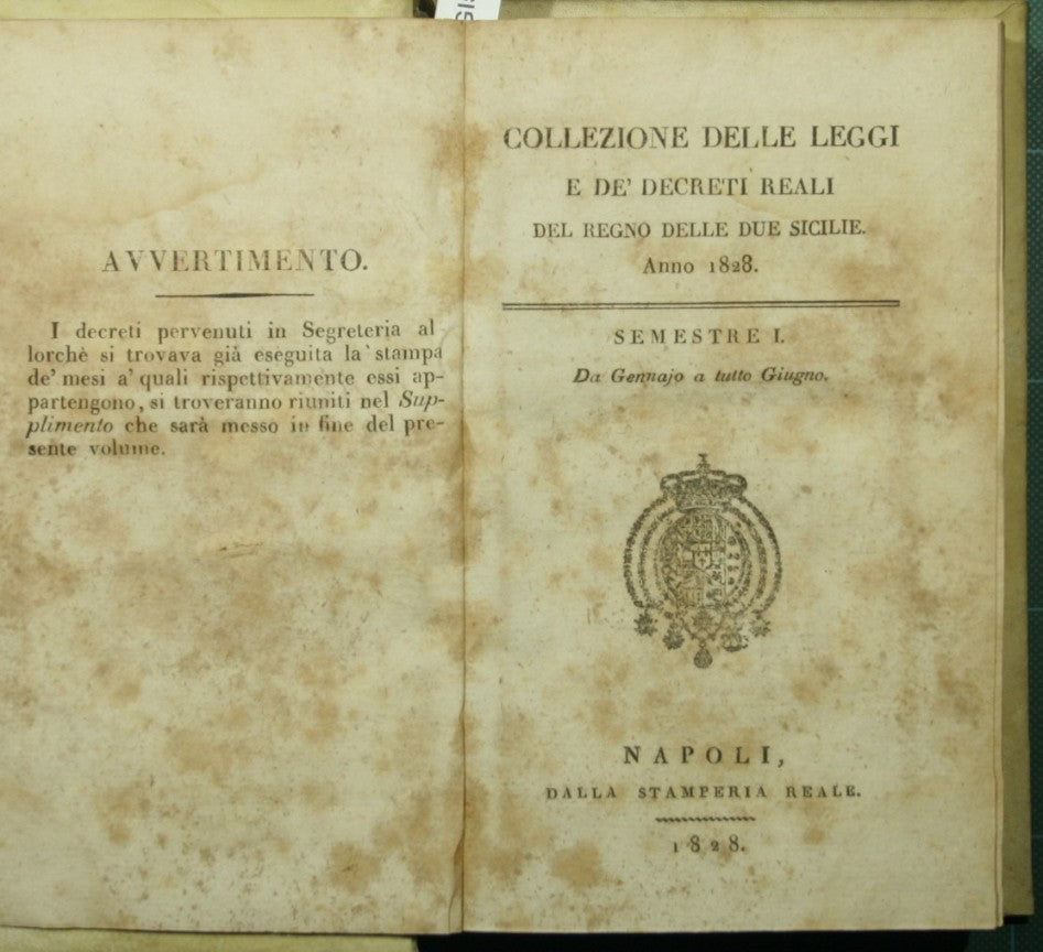 Colección de leyes y reales decretos del Reino de las Dos Sicilias. Año 1828