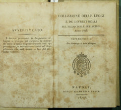 Collezione delle leggi e de' decreti reali del Regno delle Due Sicilie. Anno 1828