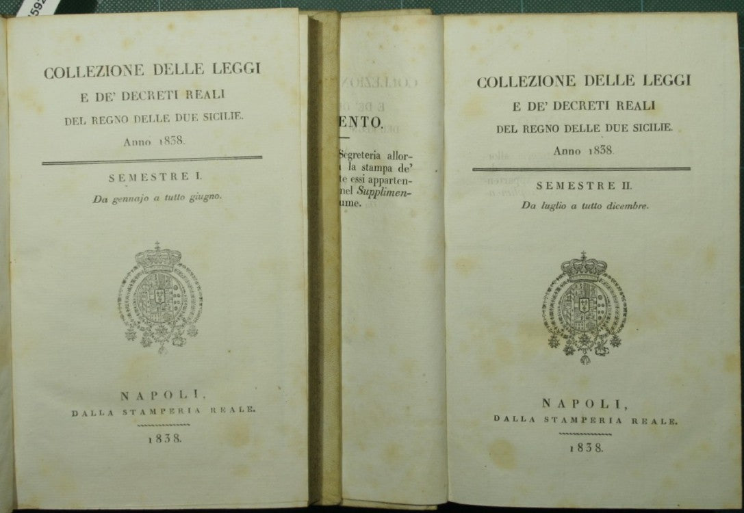 Collezione delle leggi e de' decreti reali del Regno delle Due Sicilie. Anno 1838