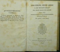 Collezione delle leggi e de' decreti reali del Regno delle Due Sicilie. Anno 1843