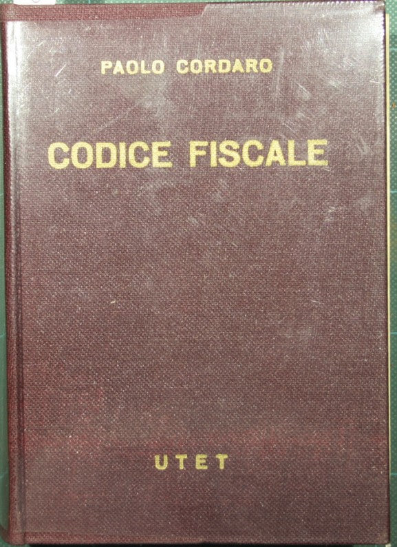 Código de identificación fiscal. Legislación fiscal y financiera