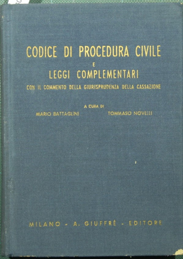 Código de procedimiento civil y leyes complementarias