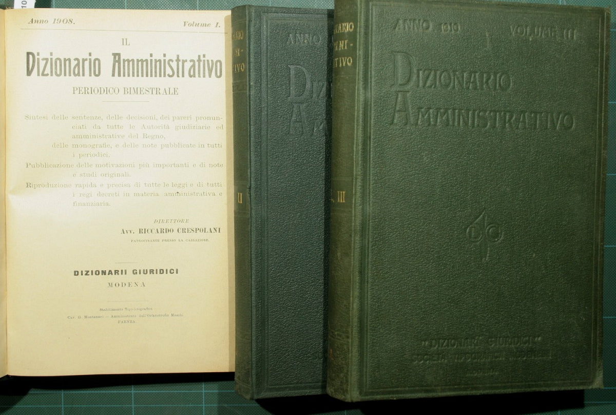 El diccionario administrativo. 1908-1938