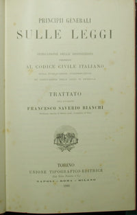 Principios generales sobre las leyes.